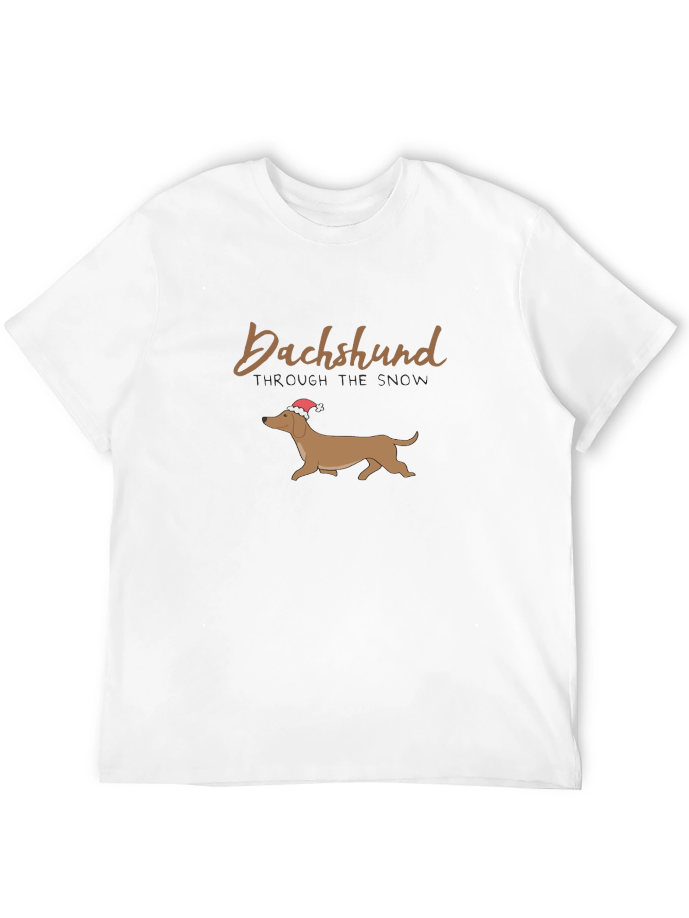 Dachshund Through the Snow Christmas T-Shirt