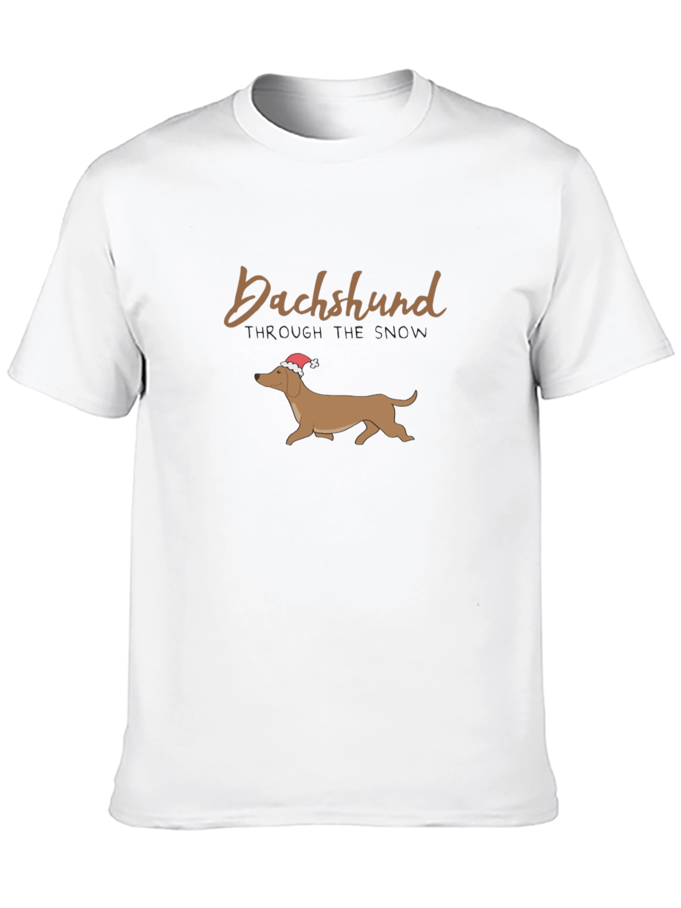 Dachshund Through the Snow Christmas T-Shirt