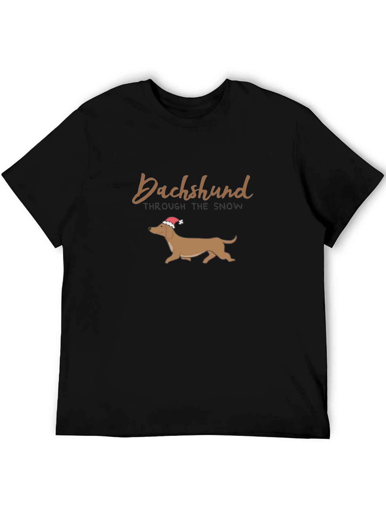 Dachshund Through the Snow Christmas T-Shirt