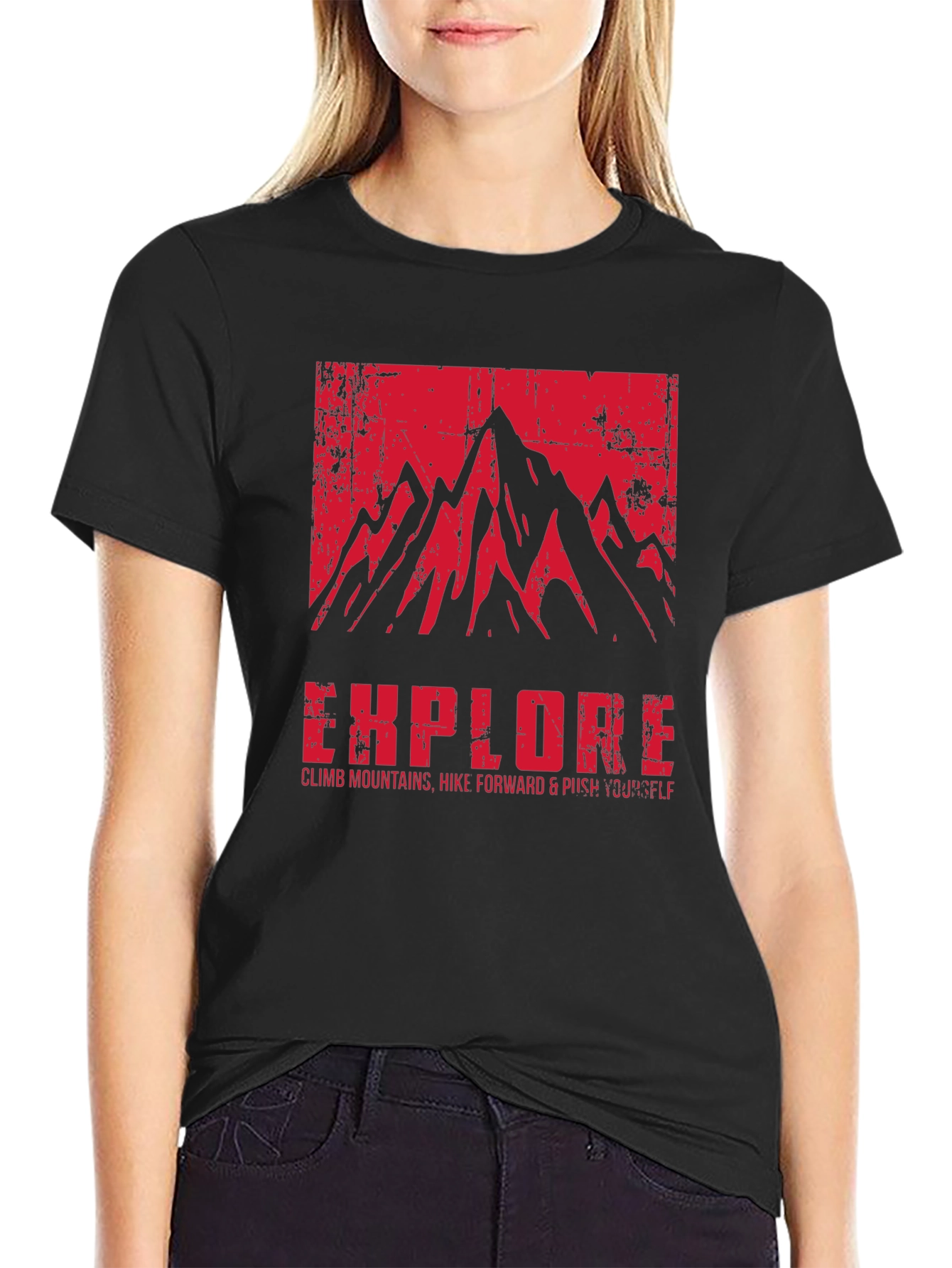 Explore Mountain Graphic T-Shirt - Adventure Ready