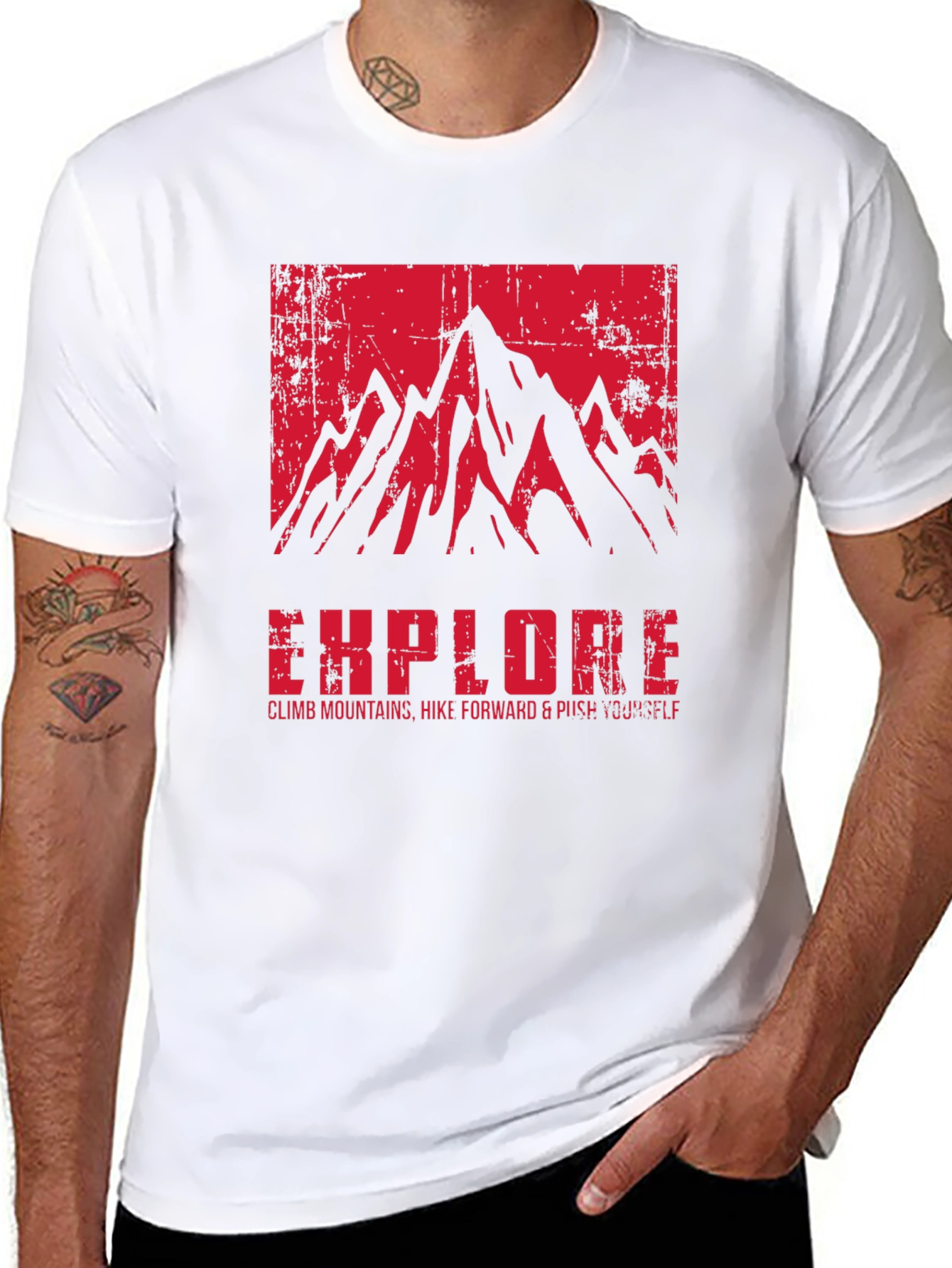 Explore Mountain Graphic T-Shirt - Adventure Ready