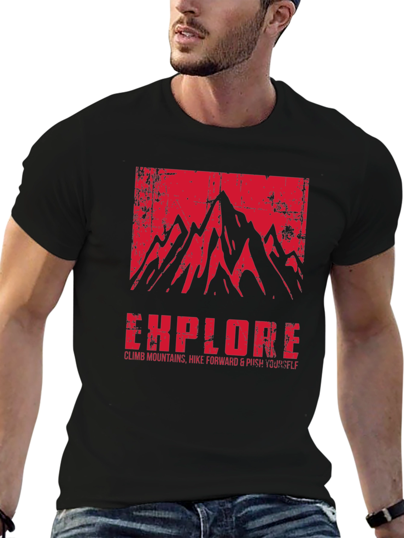 Explore Mountain Graphic T-Shirt - Adventure Ready