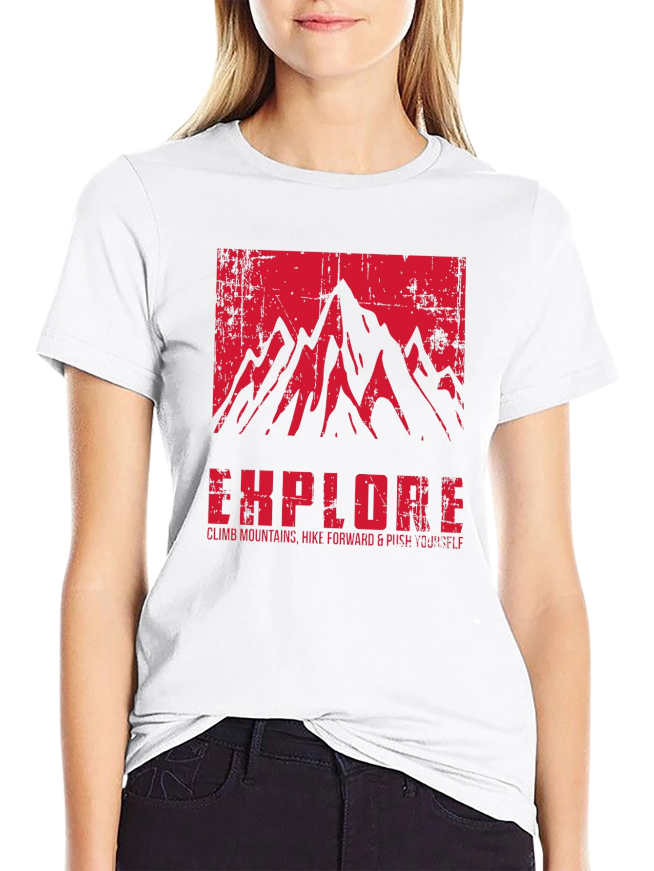 Explore Mountain Graphic T-Shirt - Adventure Ready