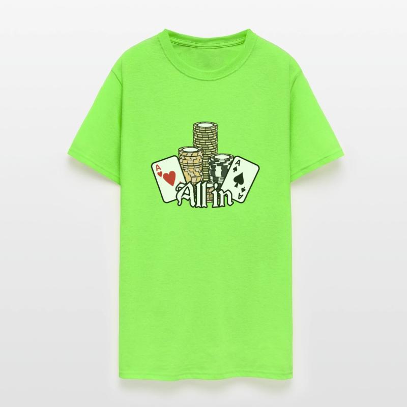 All In Poker Saying Ace Cards Poker Chips