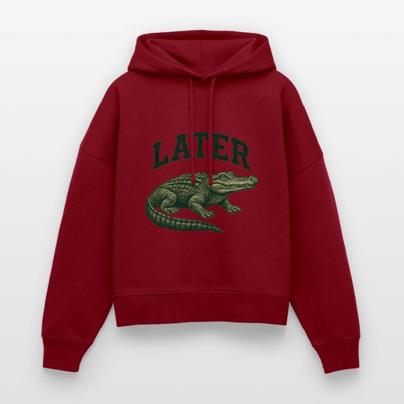 Alligator with Latter Text Illustration