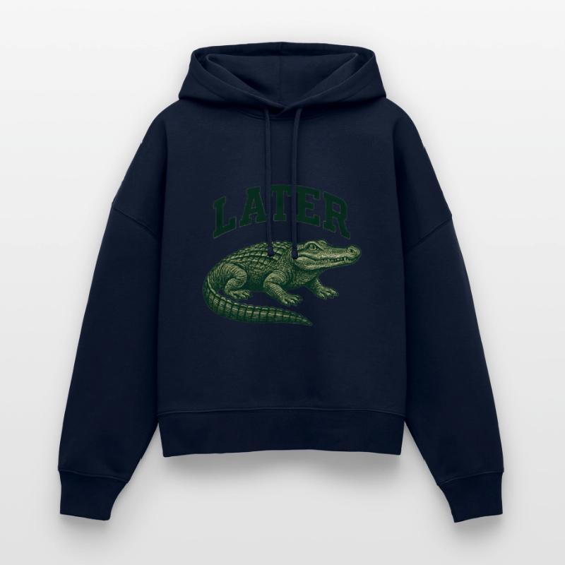 Alligator with Latter Text Illustration