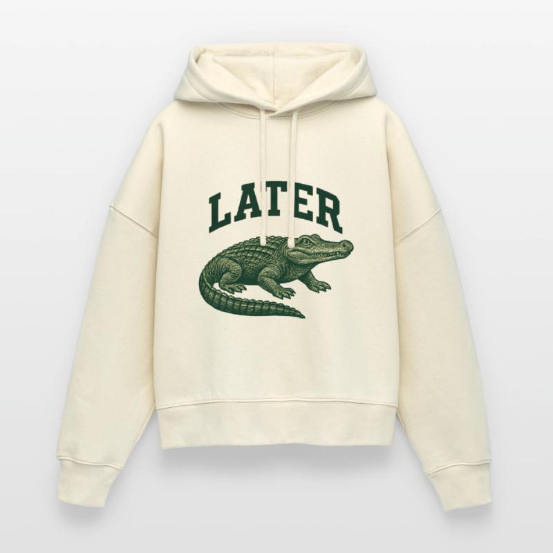 Alligator with Latter Text Illustration