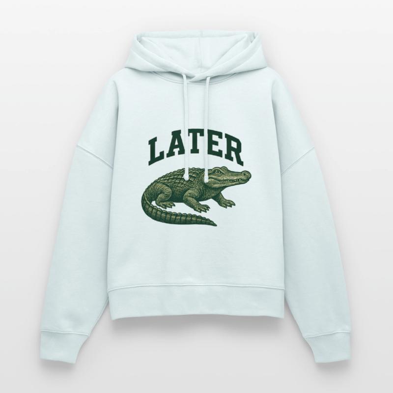 Alligator with Latter Text Illustration