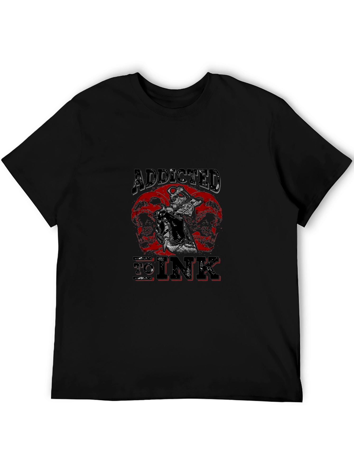 Addicted To Ink Black Graphic Tee