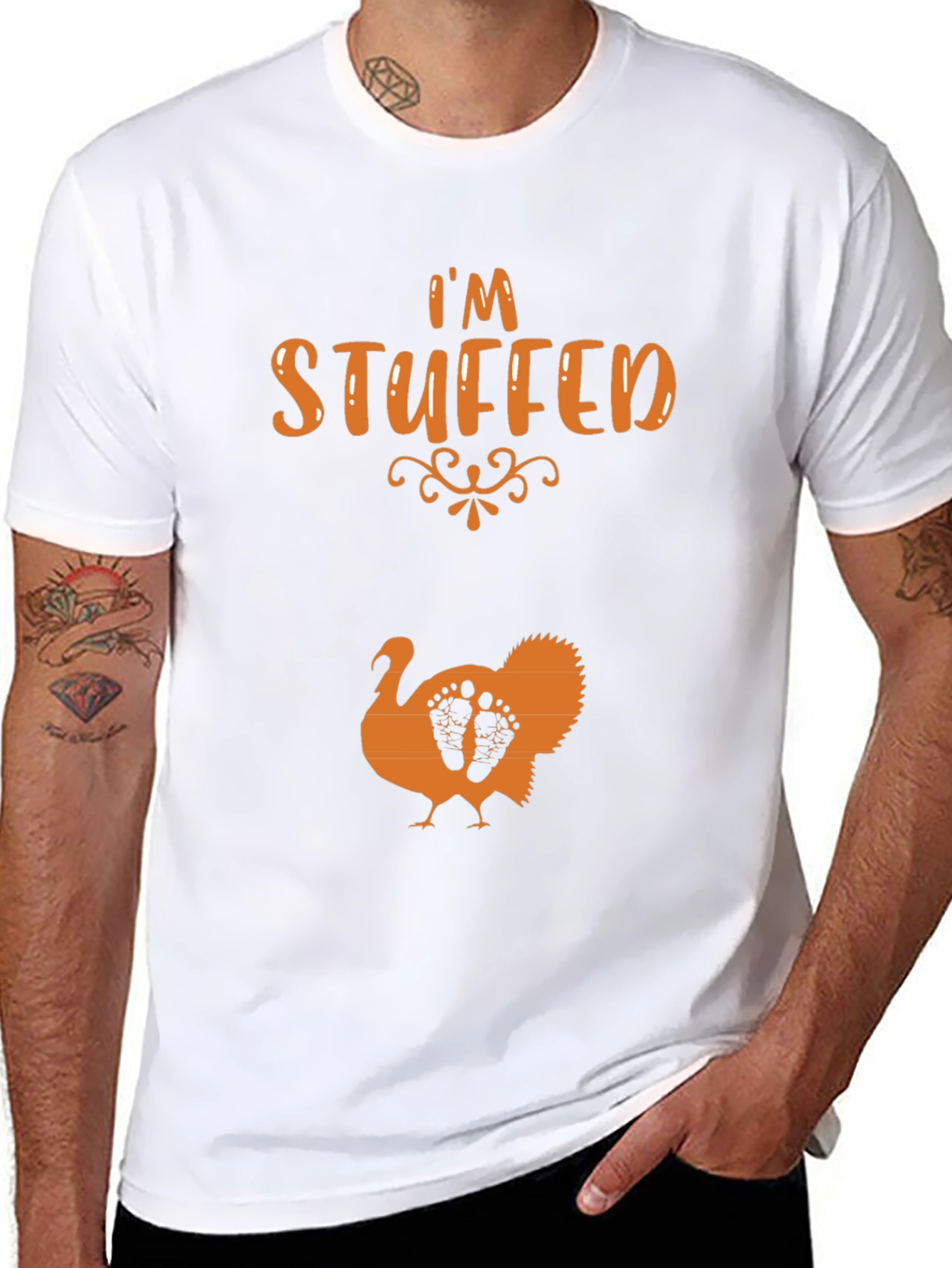 Im Stuffed Thanksgiving Pregnancy T-Shirt