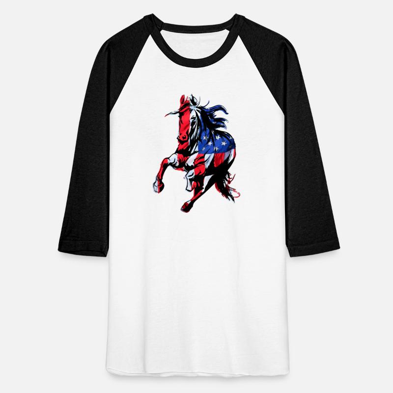 American Flag Horse Silhouette Horseback Riding