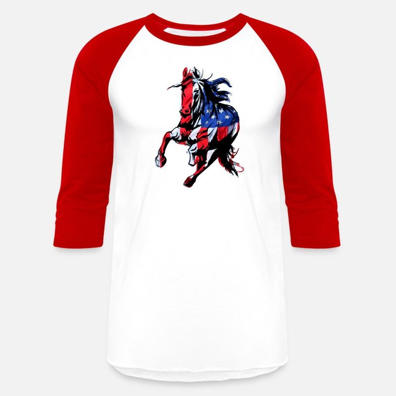 American Flag Horse Silhouette Horseback Riding