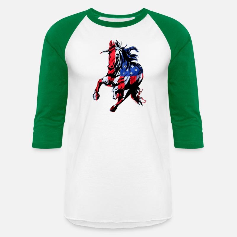 American Flag Horse Silhouette Horseback Riding