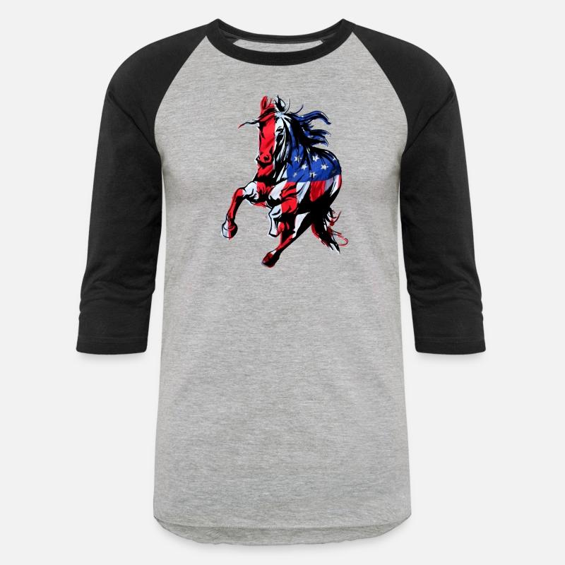 American Flag Horse Silhouette Horseback Riding