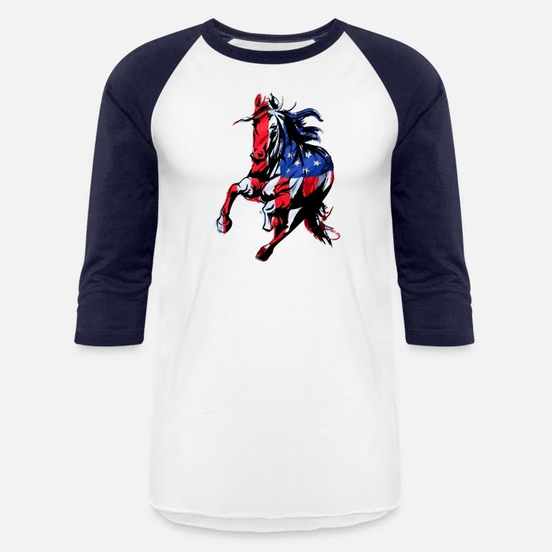 American Flag Horse Silhouette Horseback Riding