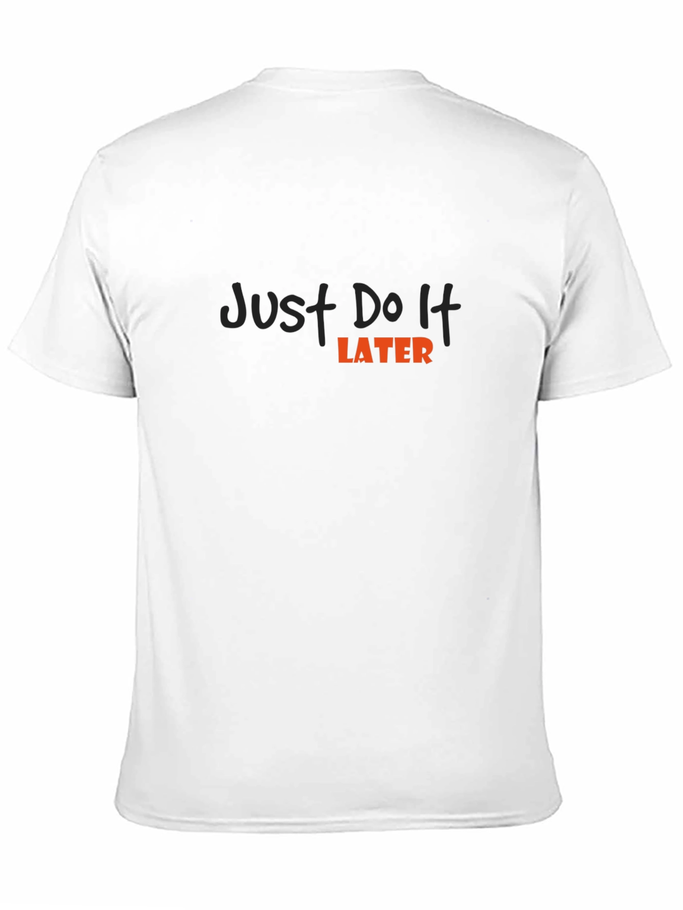 Just Do It Later Black T-Shirt: Relaxed Style