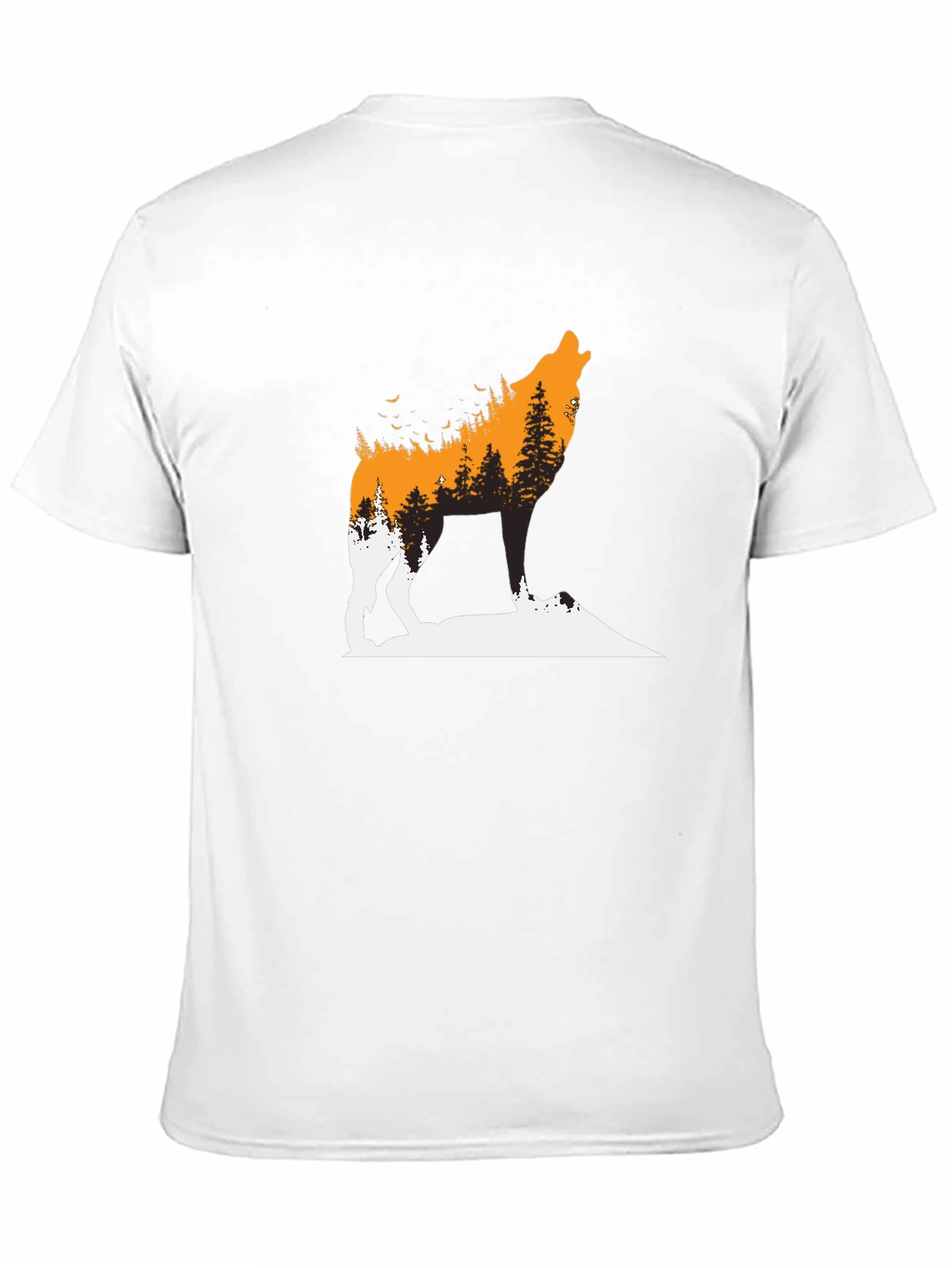 Wolf Forest Graphic Tee - Black