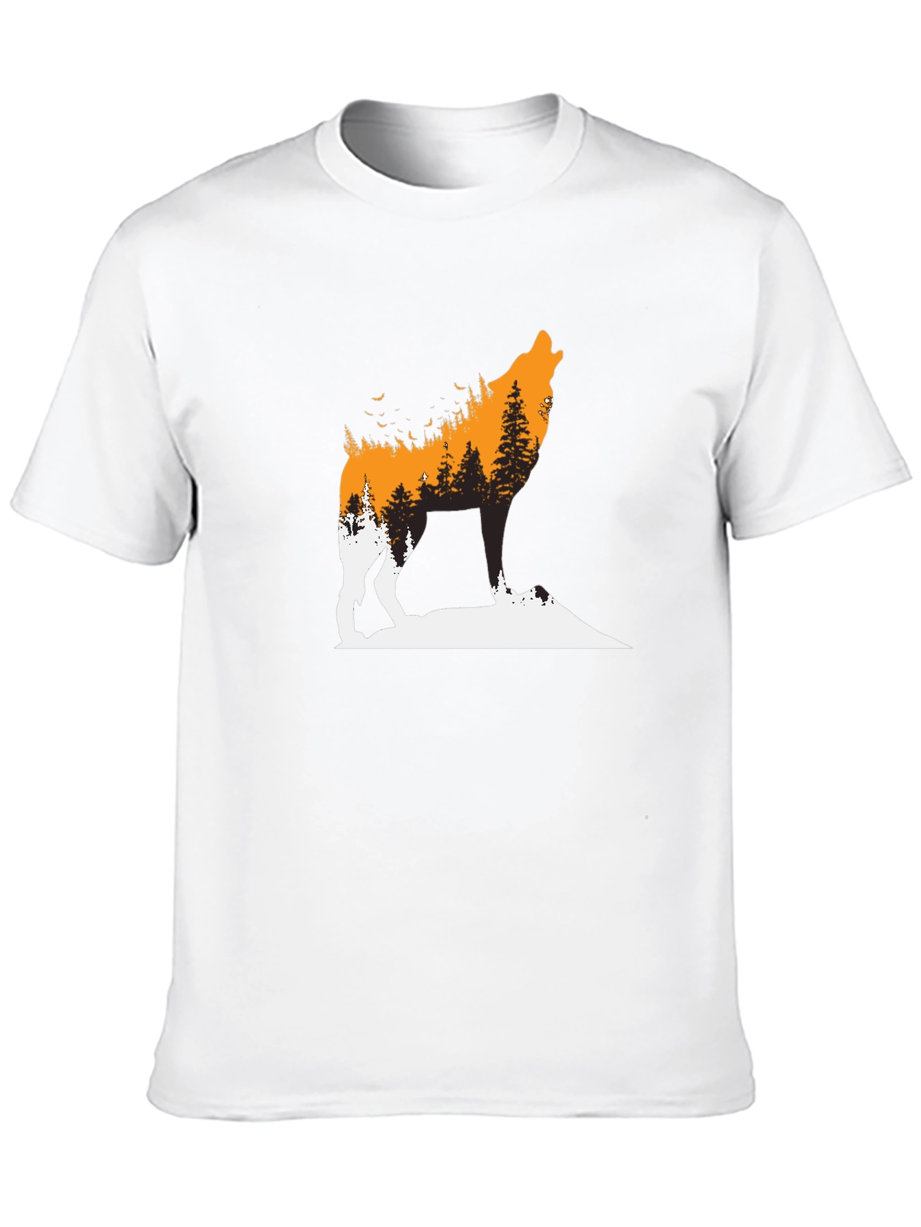 Wolf Forest Graphic Tee - Black