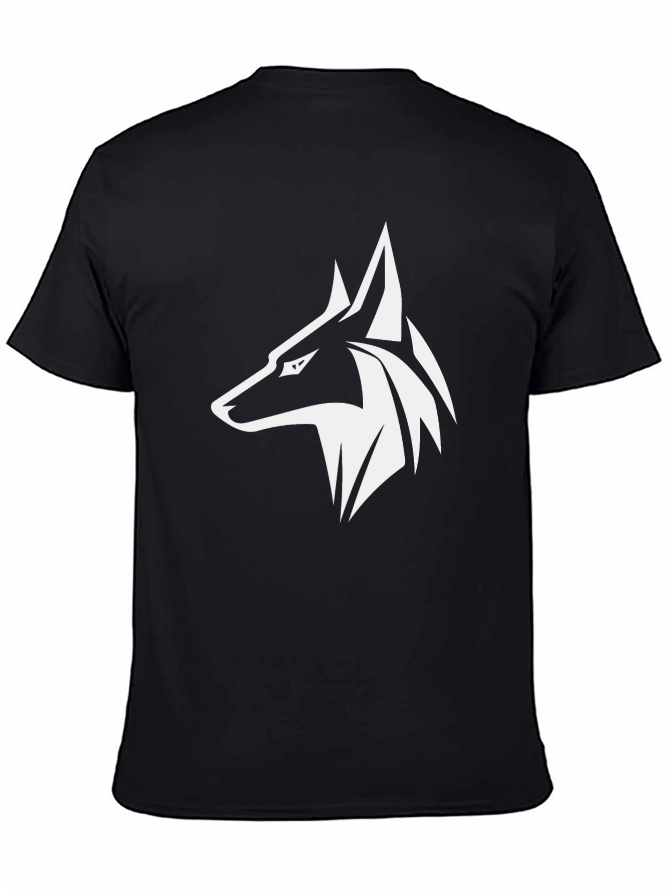Black Wolf Graphic Tee - Stylish Mens T-Shirt