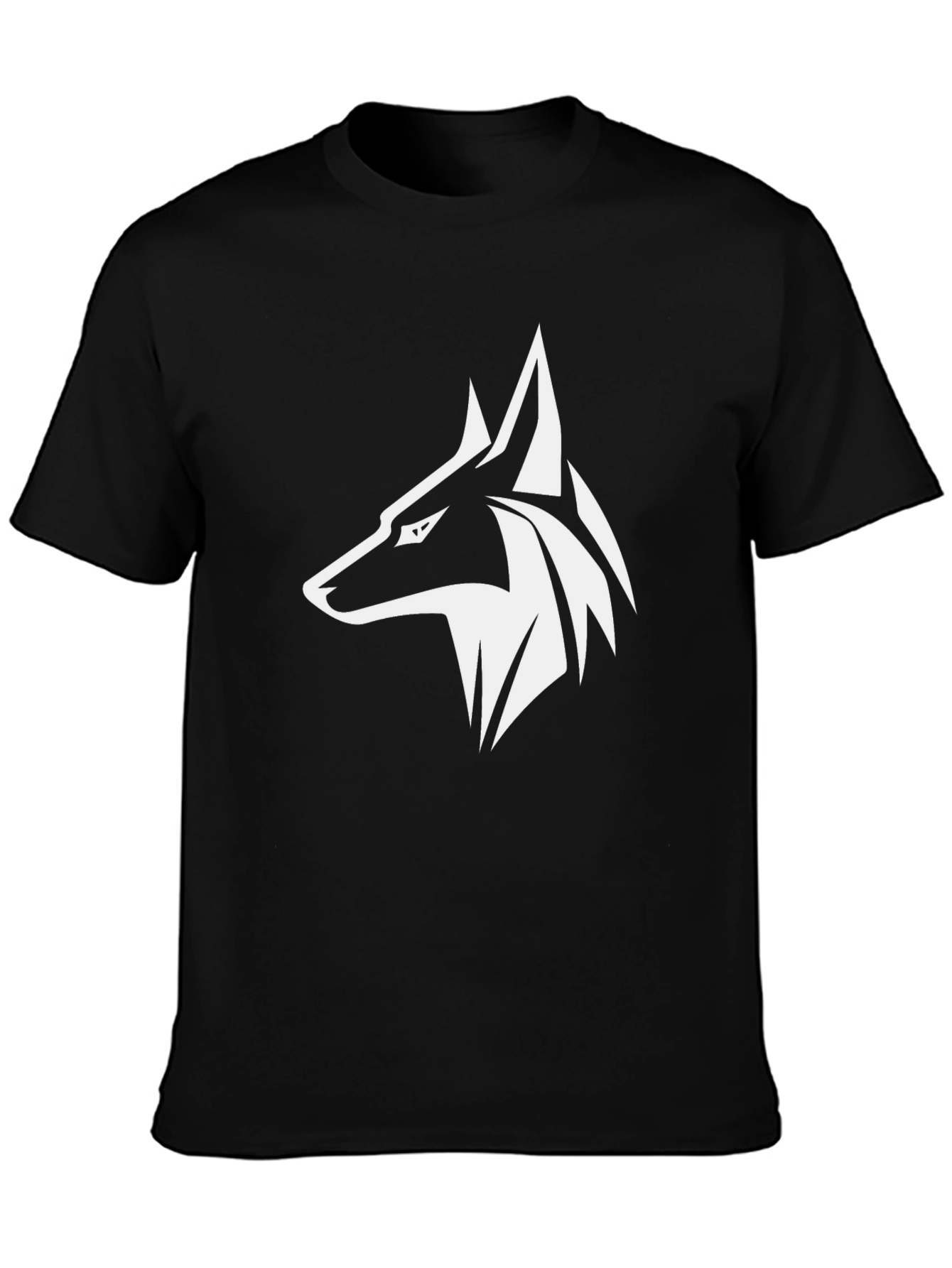 Black Wolf Graphic Tee - Stylish Mens T-Shirt