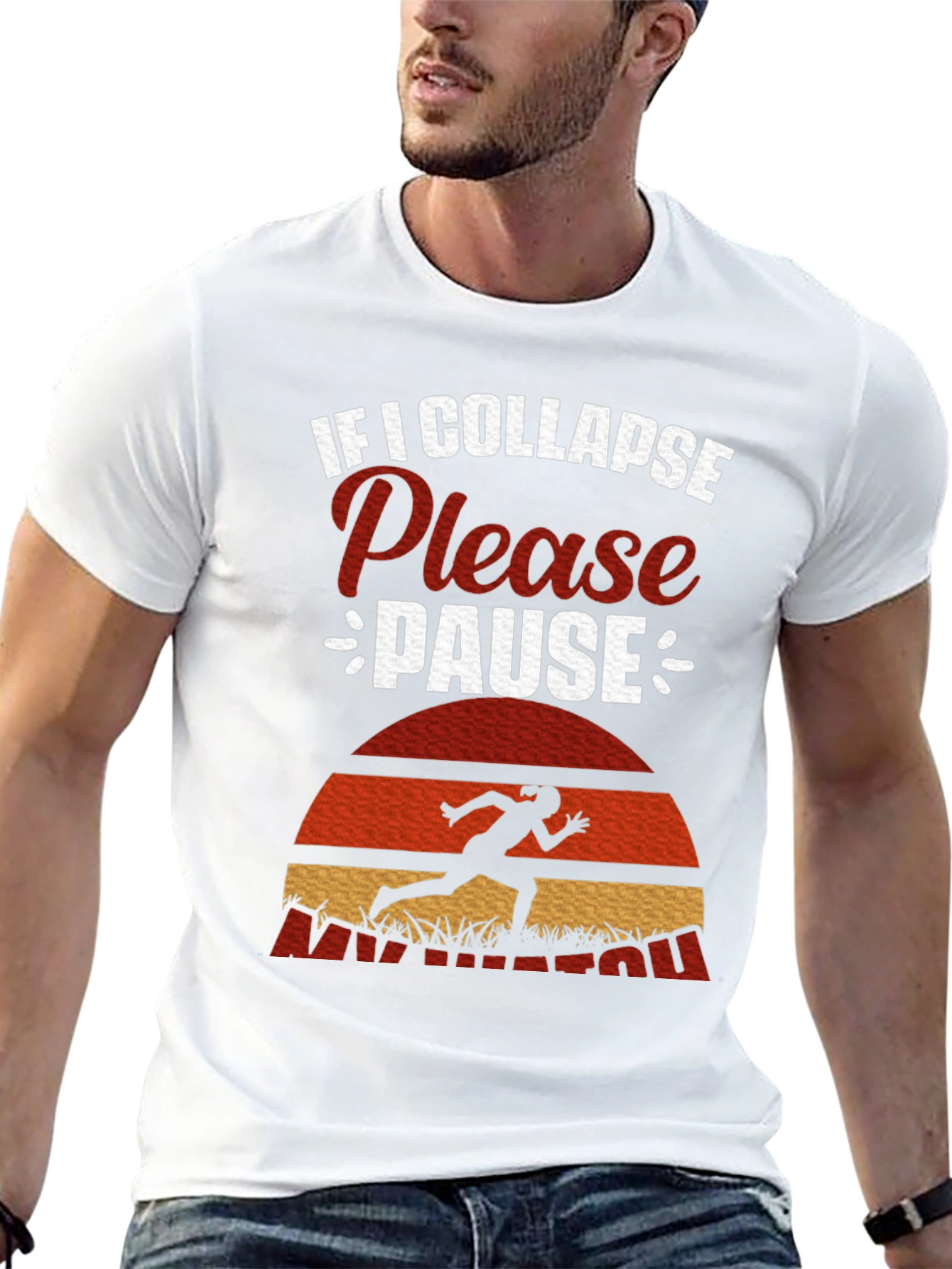 If I Collapse Please Pause Running T-Shirt
