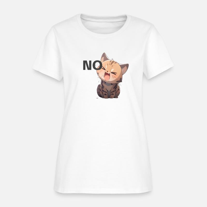 Angry Kawaii Bengal Cat kitten interjection “NO"