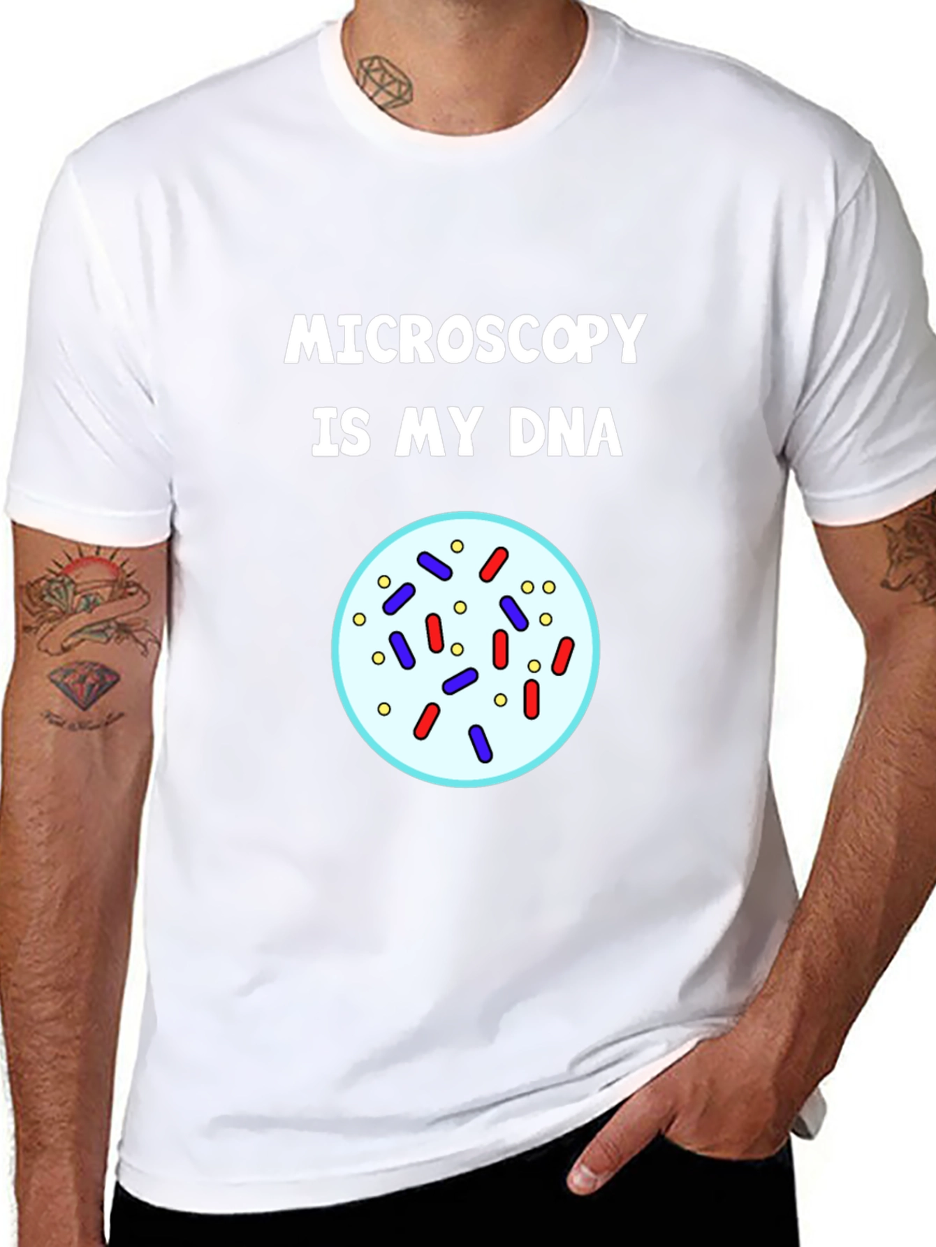 Microscopy DNA T-Shirt - Science Lover Gift
