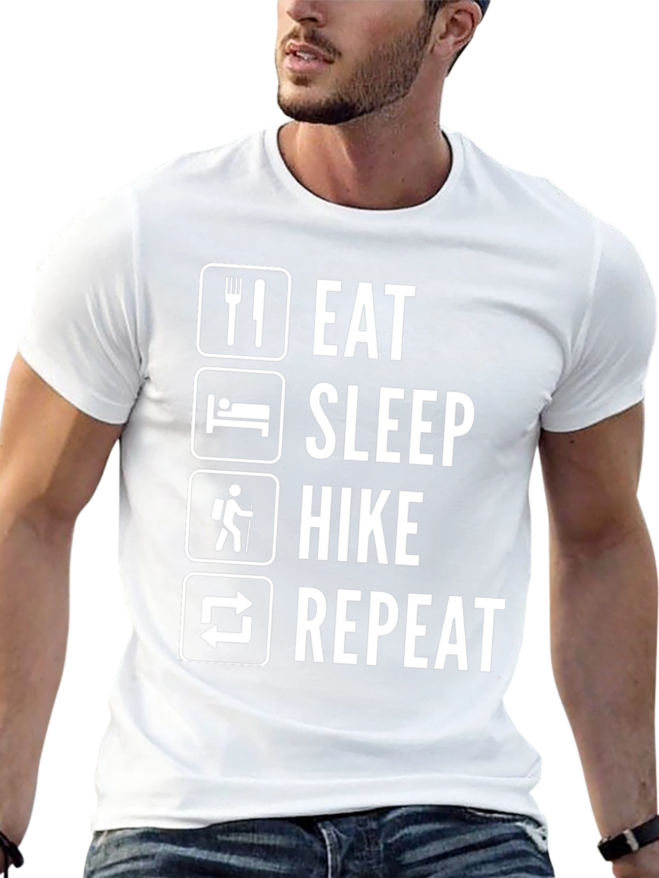 Eat Sleep Hike Repeat Graphic Tee