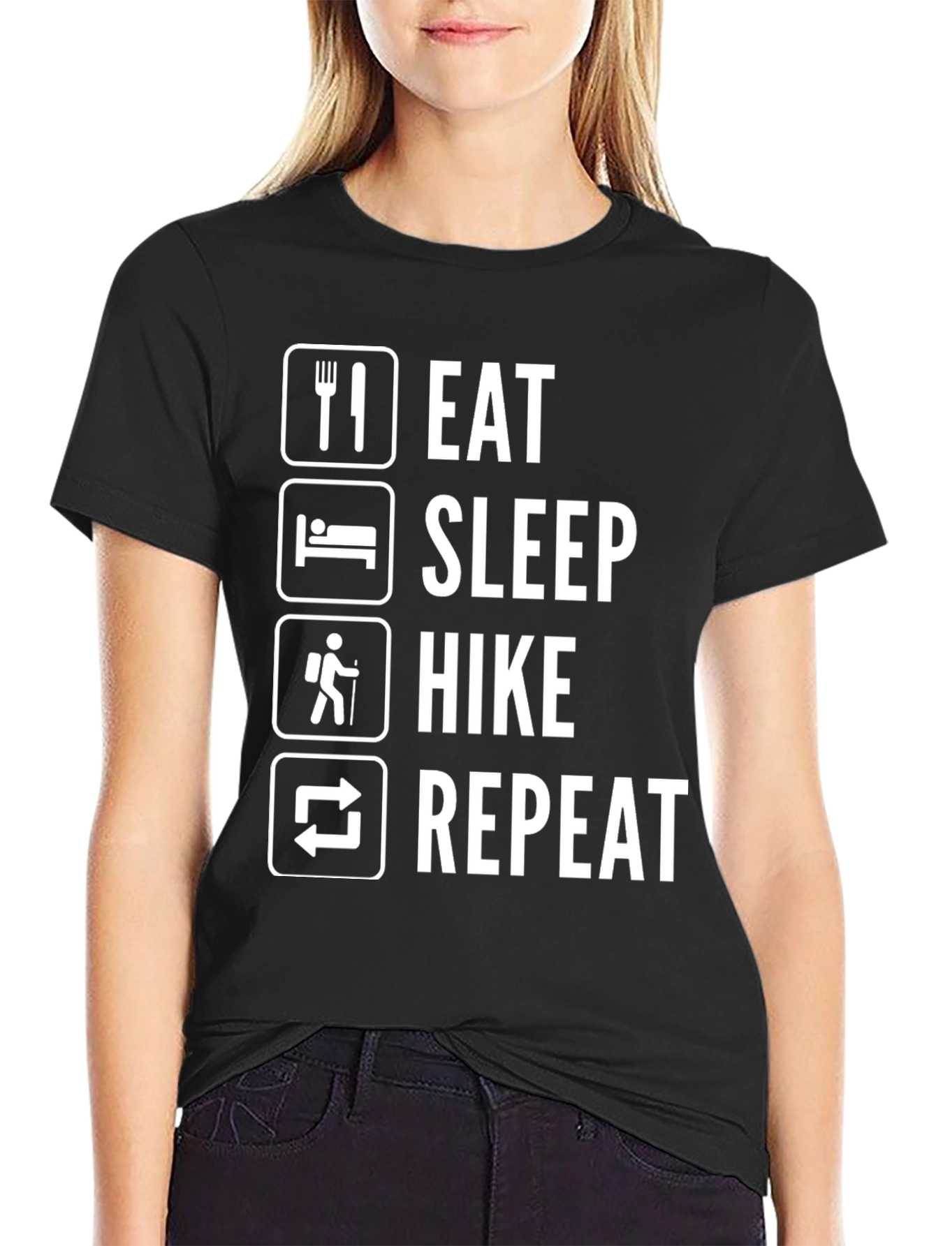 Eat Sleep Hike Repeat Graphic Tee