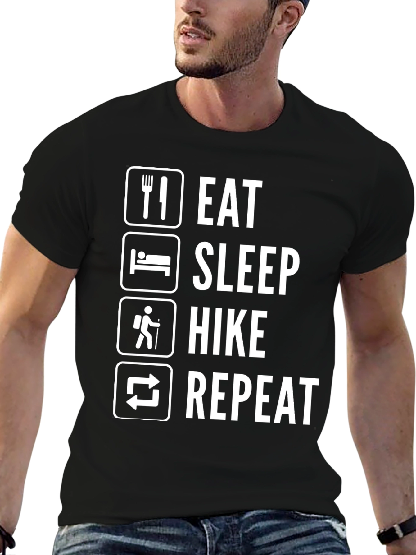 Eat Sleep Hike Repeat Graphic Tee