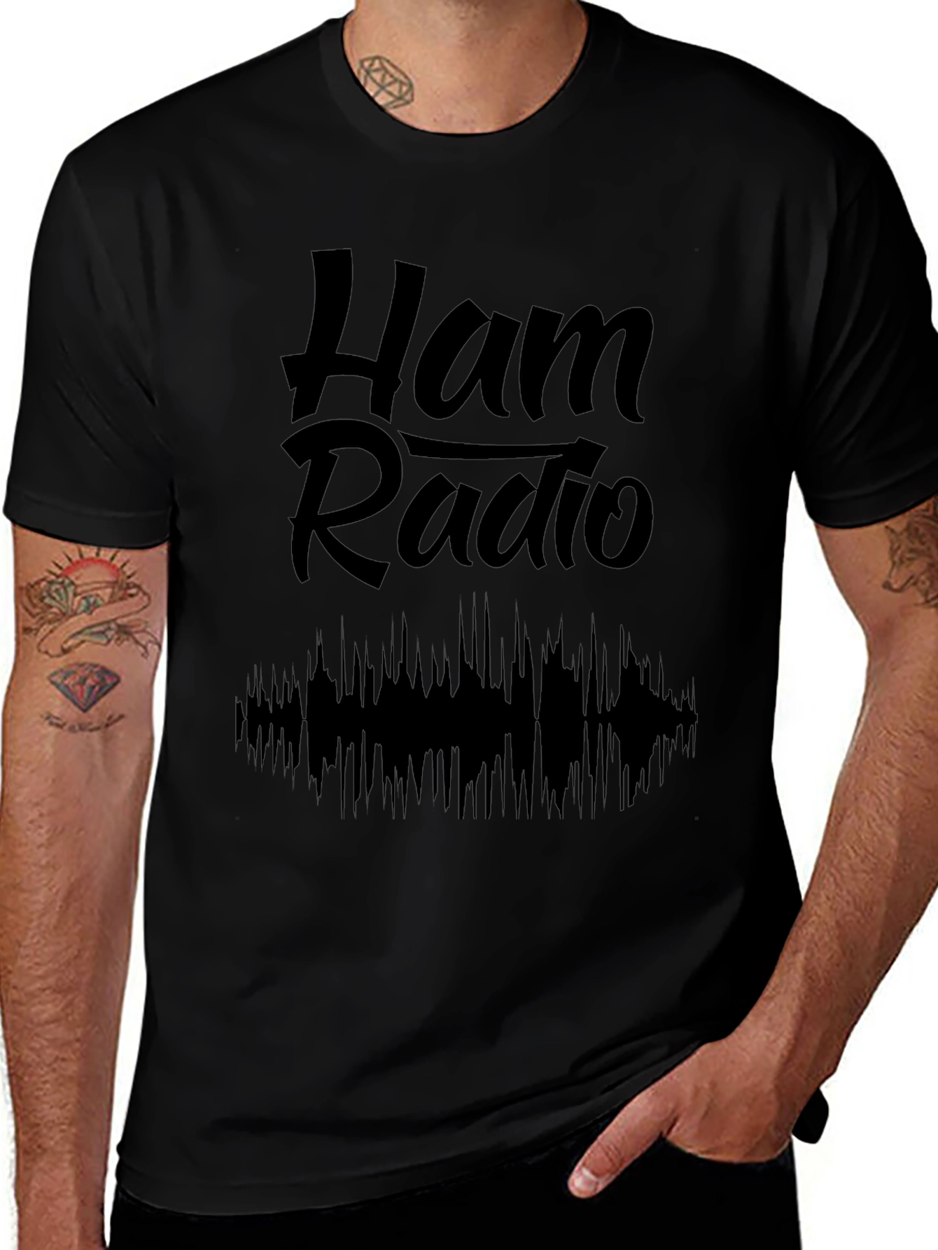 Ham Radio Black T-Shirt