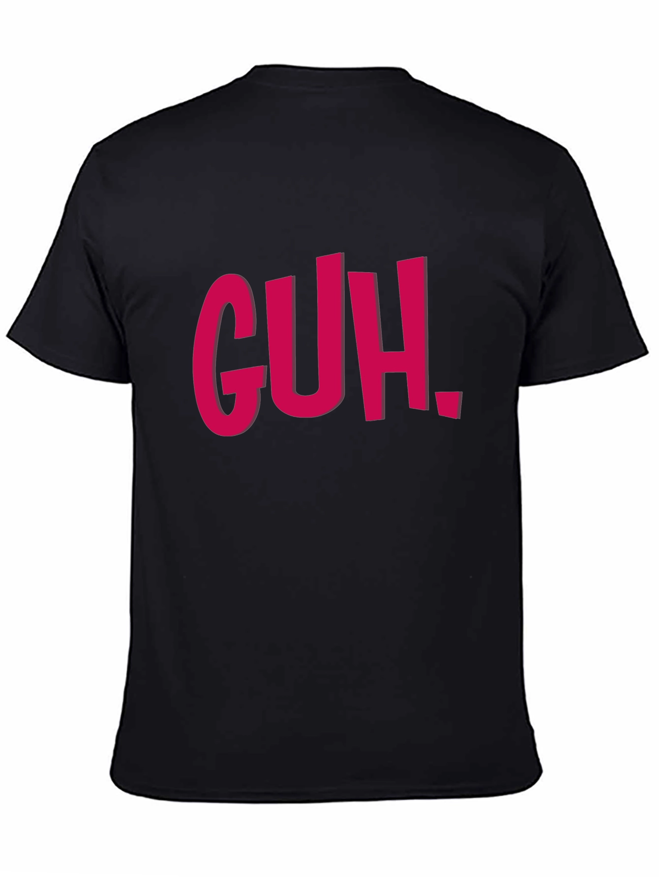 GUH. Graphic Tee - Black Casual T-Shirt