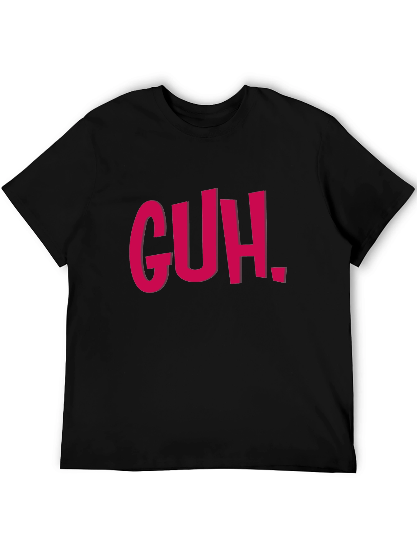 GUH. Graphic Tee - Black Casual T-Shirt