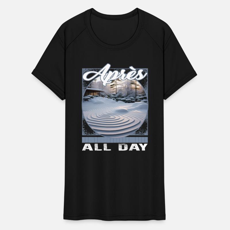 Apres All Day Zen Snow Garden Ski Track Ripples