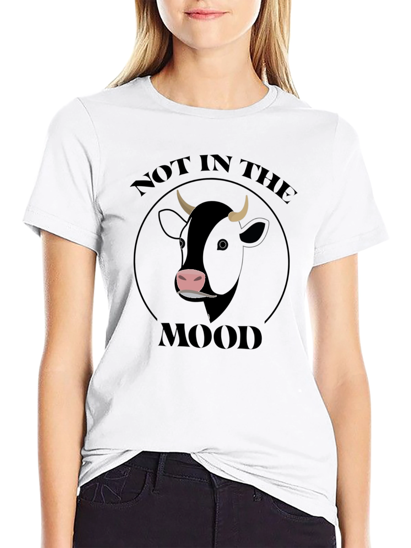 Not In The Mood Funny Cow T-Shirt