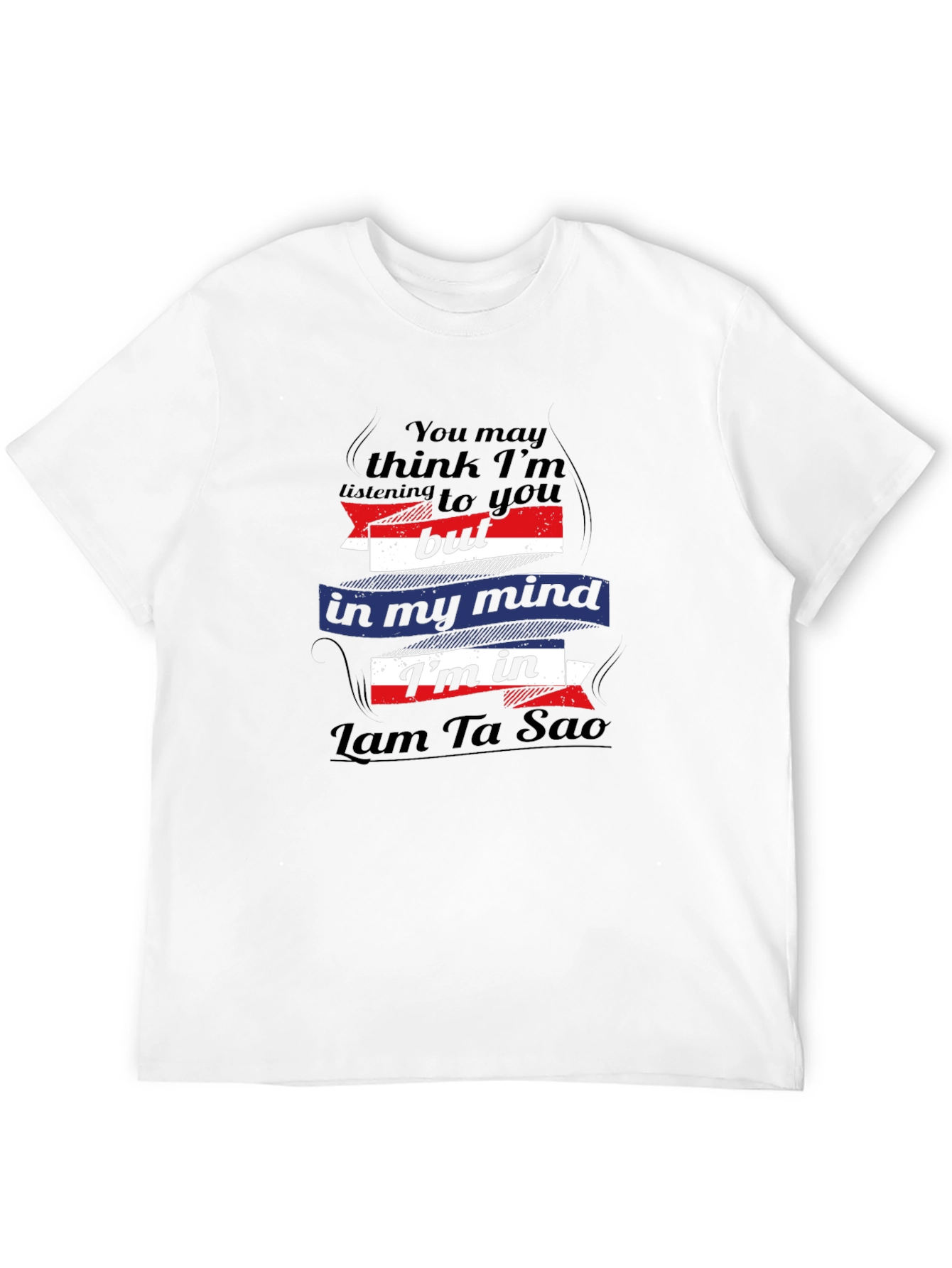 Lam Ta Sao Mind T-Shirt - Black Cotton Tee