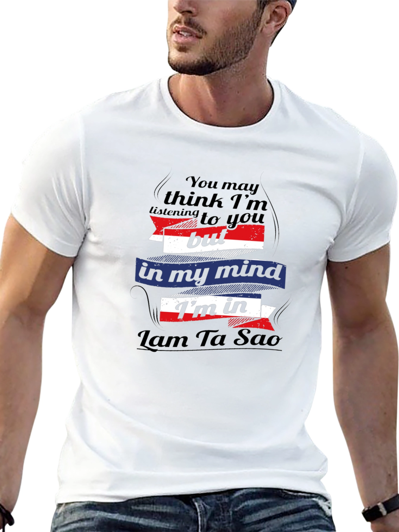 Lam Ta Sao Mind T-Shirt - Black Cotton Tee