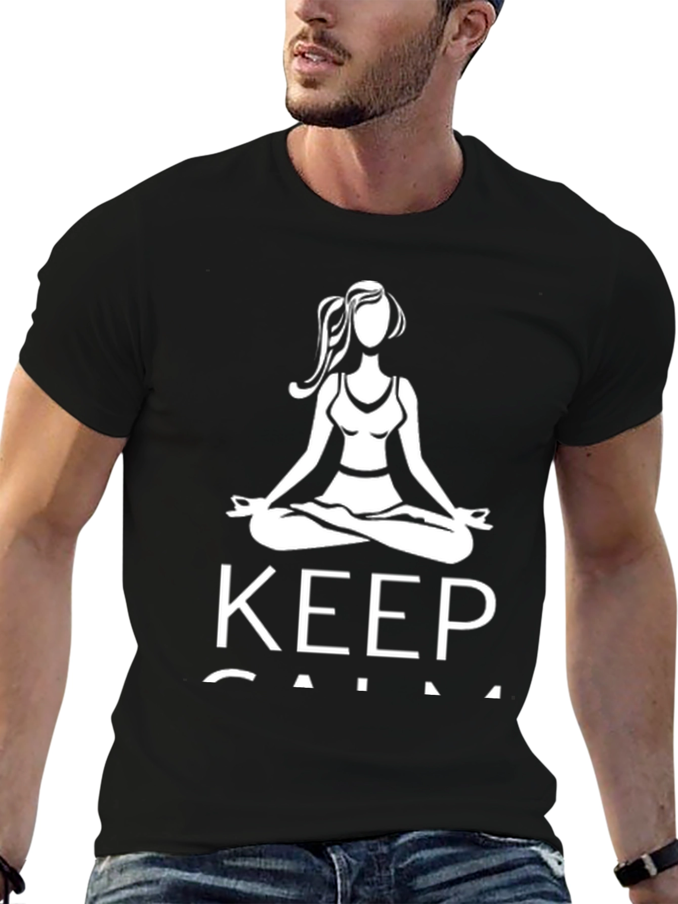 Yoga Lovers Tee: Keep Calm and Meditate T-Shirt
