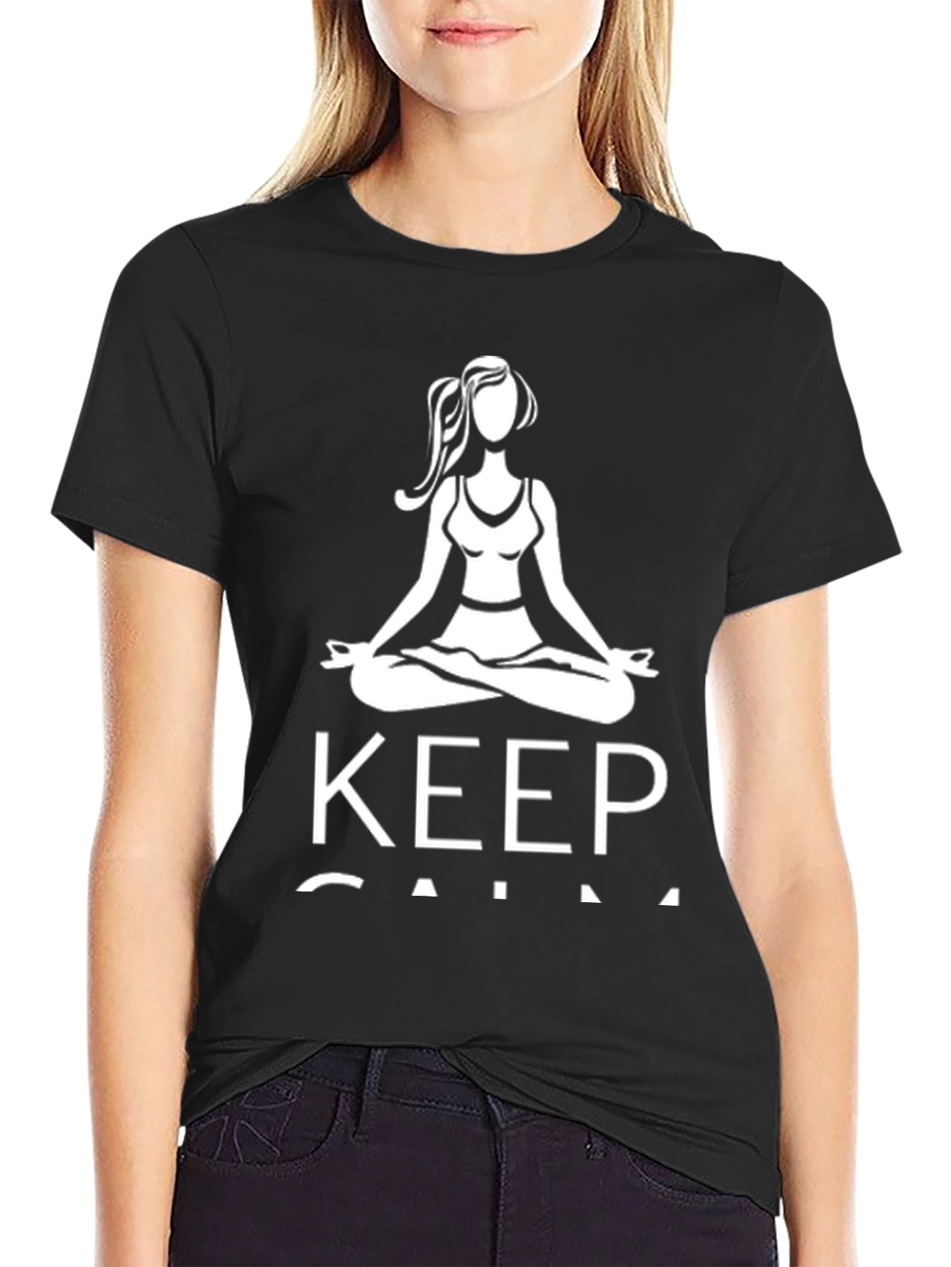 Yoga Lovers Tee: Keep Calm and Meditate T-Shirt