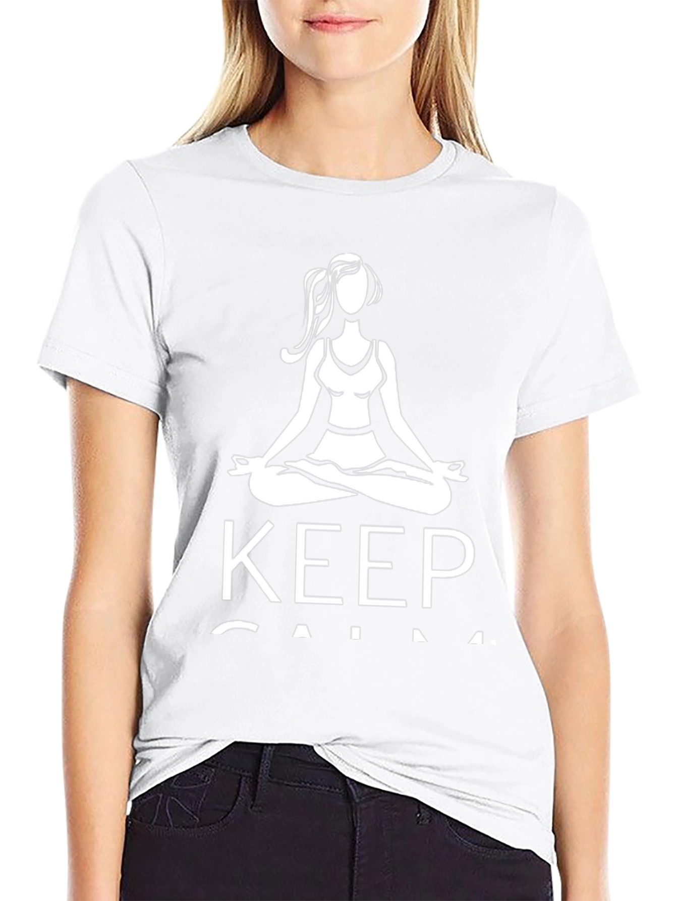Yoga Lovers Tee: Keep Calm and Meditate T-Shirt