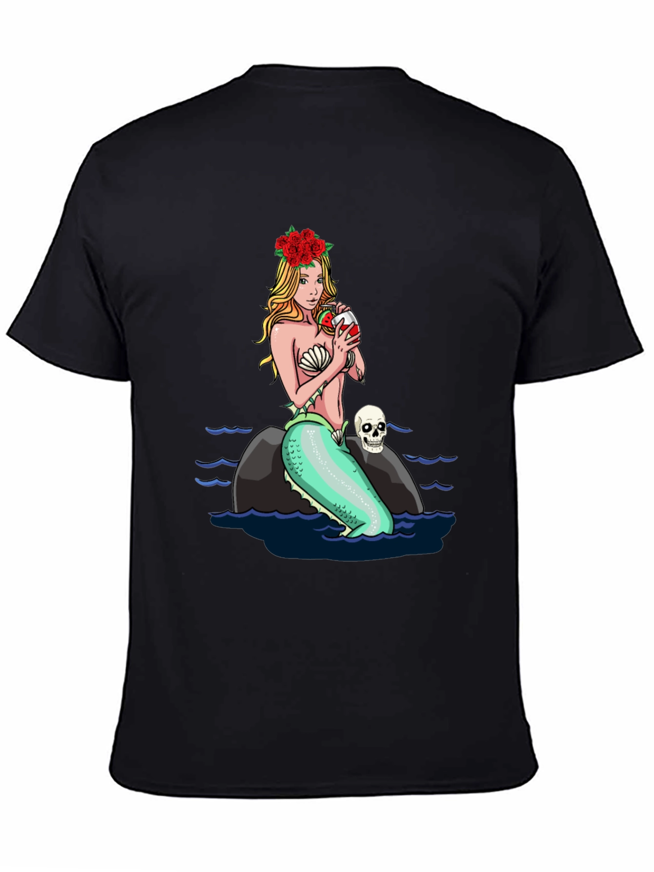 Mermaid Drinking Wine T-Shirt