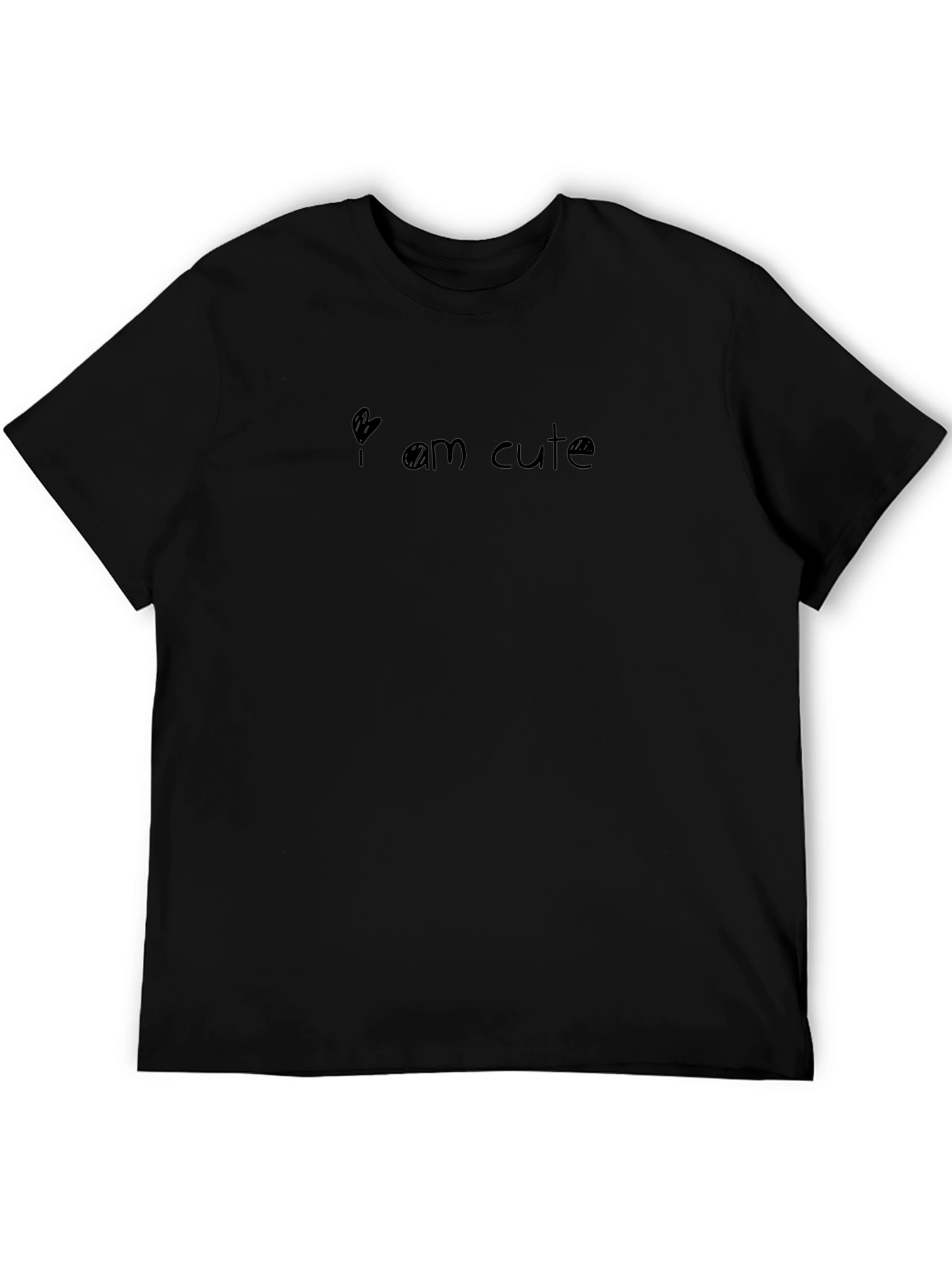 Cute Graphic Black T-Shirt