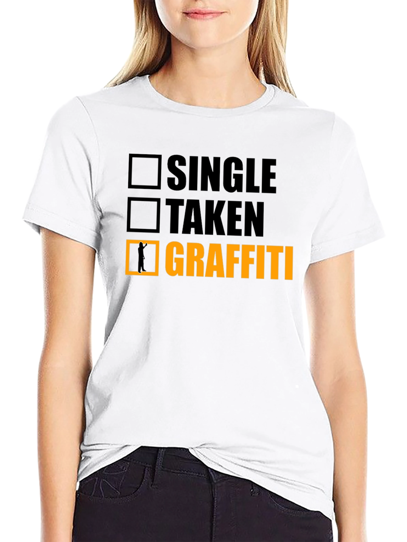 Single Taken Graffiti Funny T-Shirt