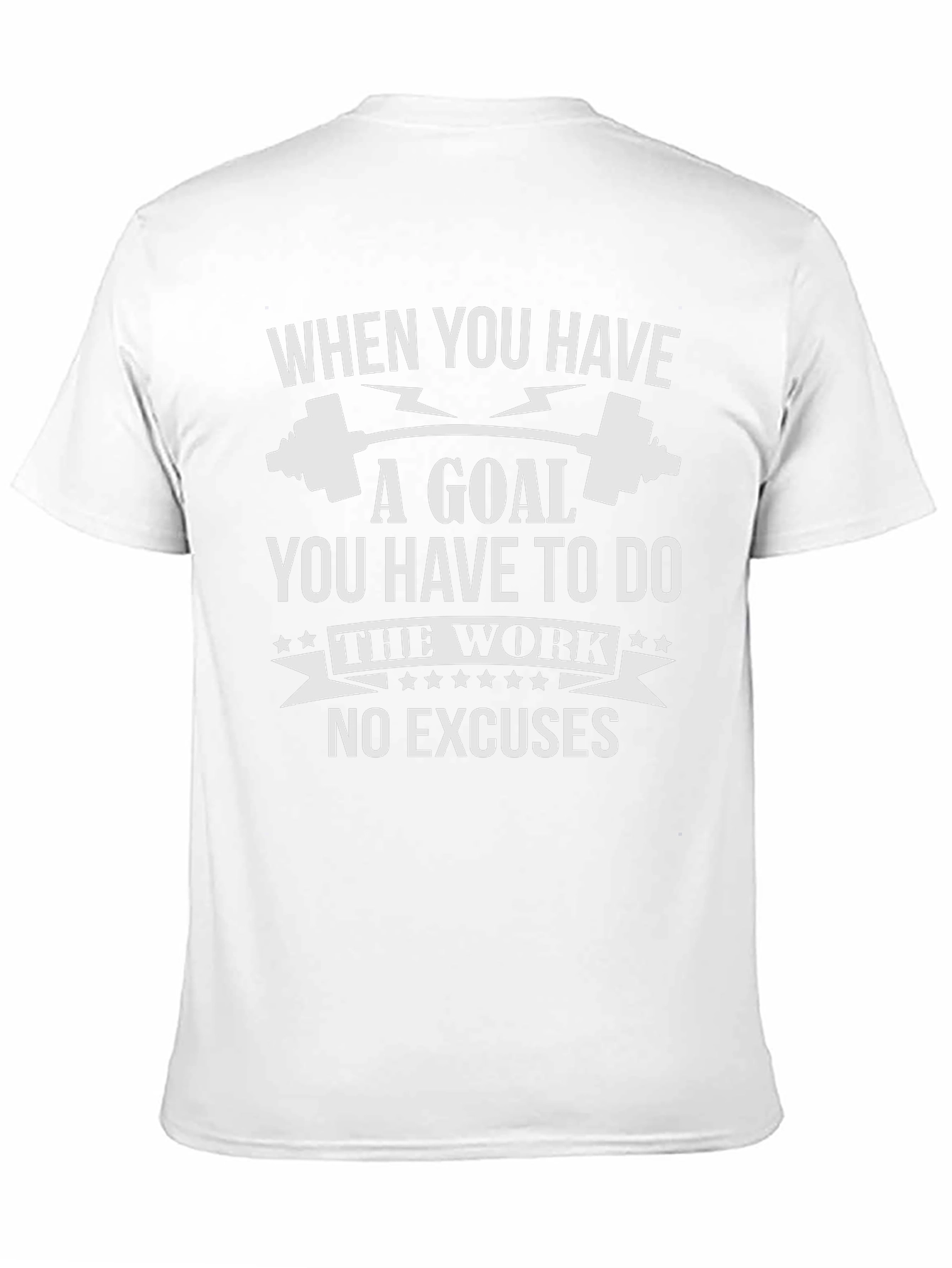Motivational Workout T-Shirt: No Excuses