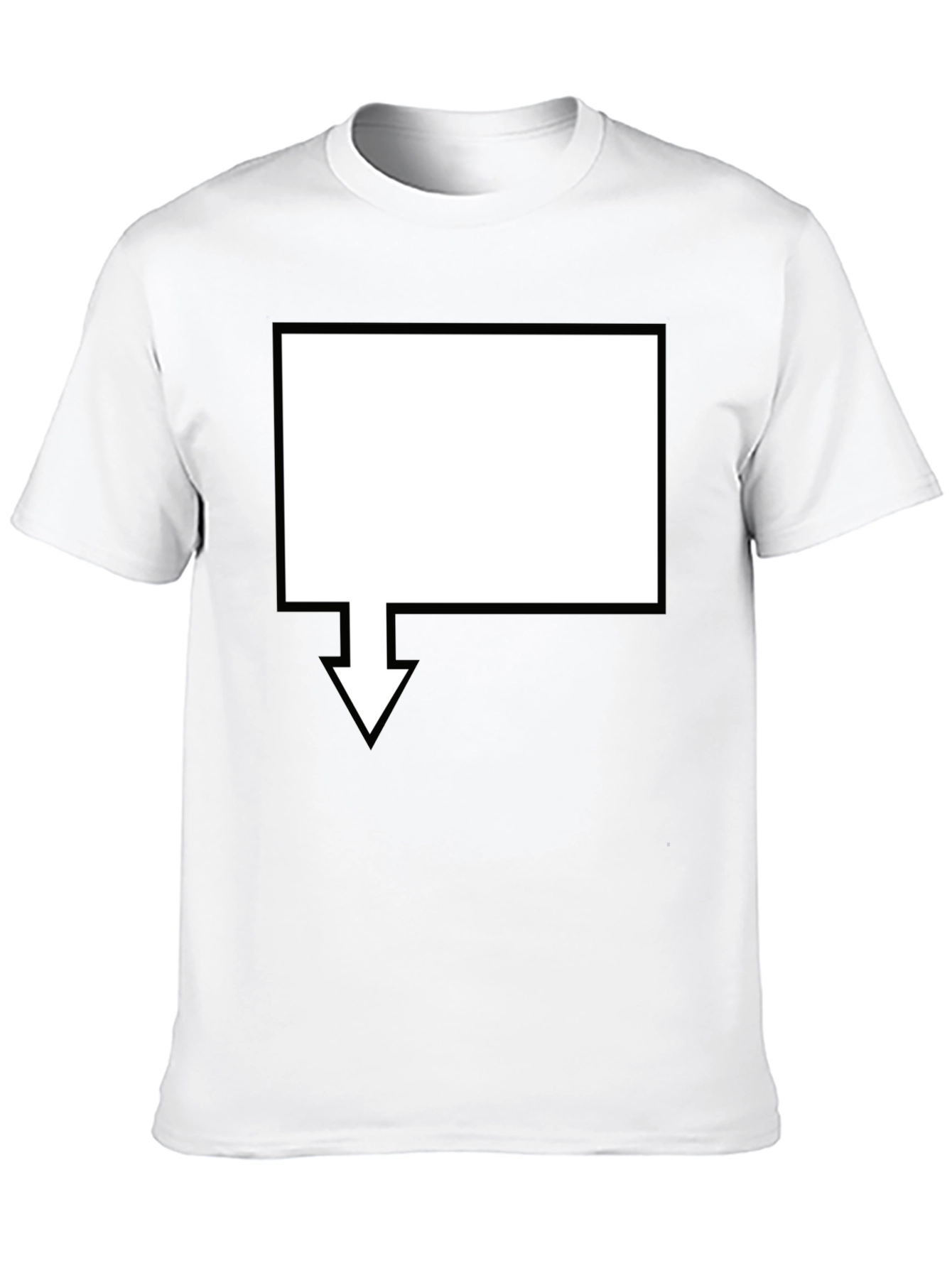 Mens Black Graphic Tee - Arrow Design