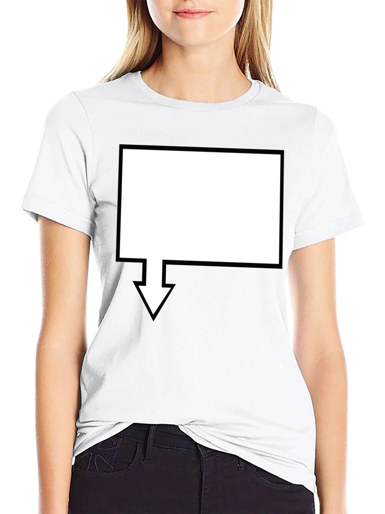 Mens Black Graphic Tee - Arrow Design