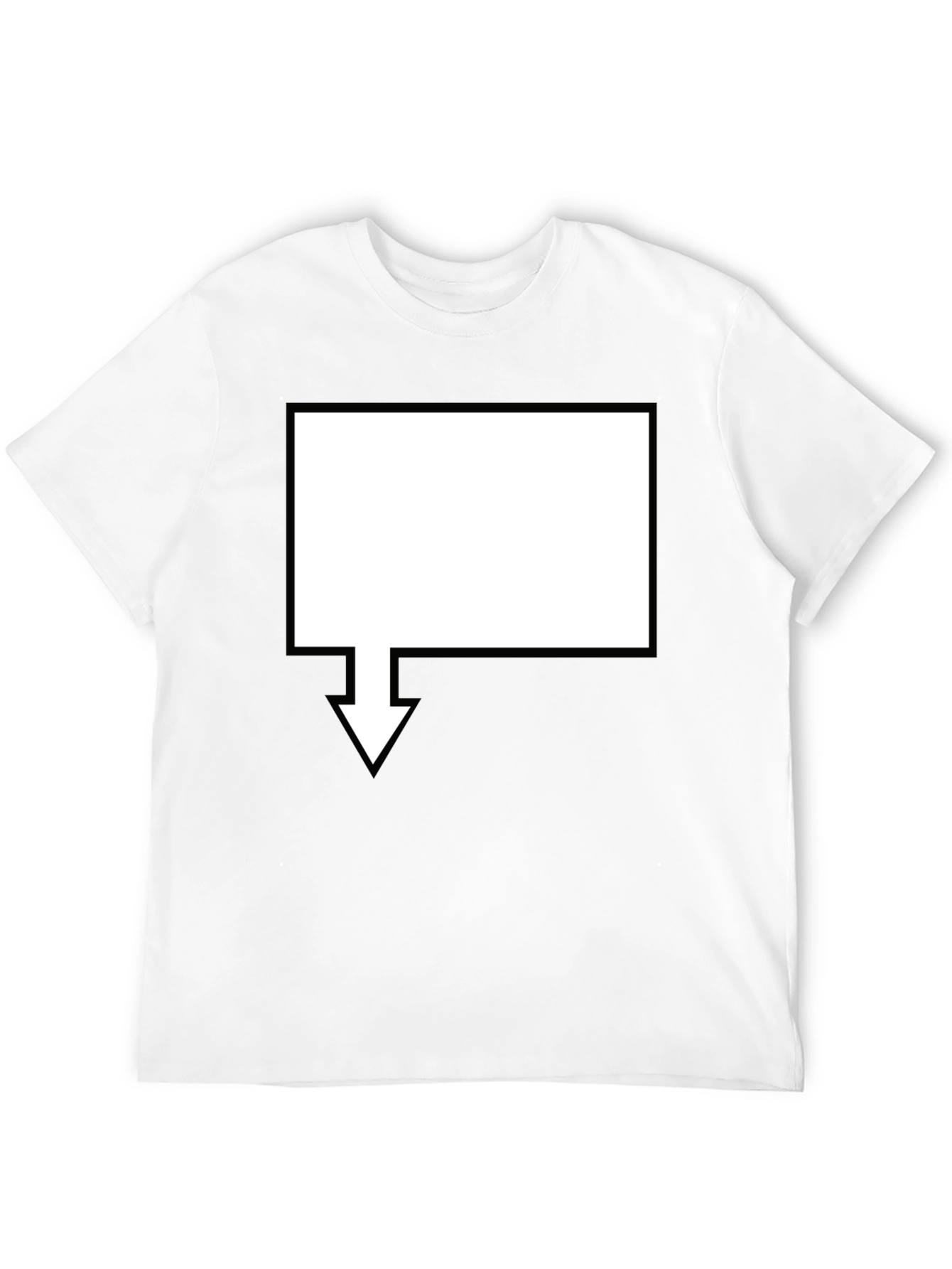 Mens Black Graphic Tee - Arrow Design