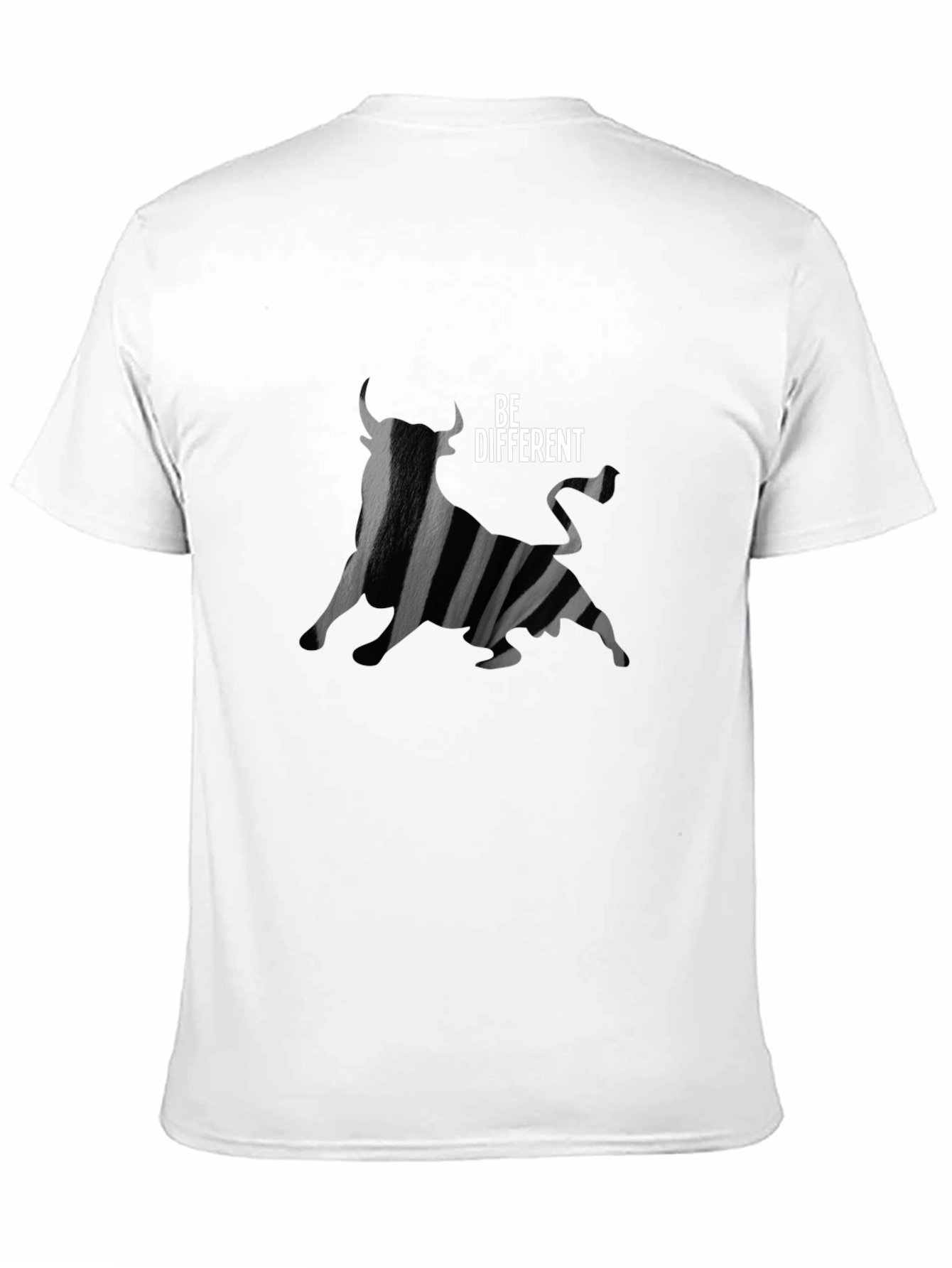 Be Different Bull Graphic Tee - Black