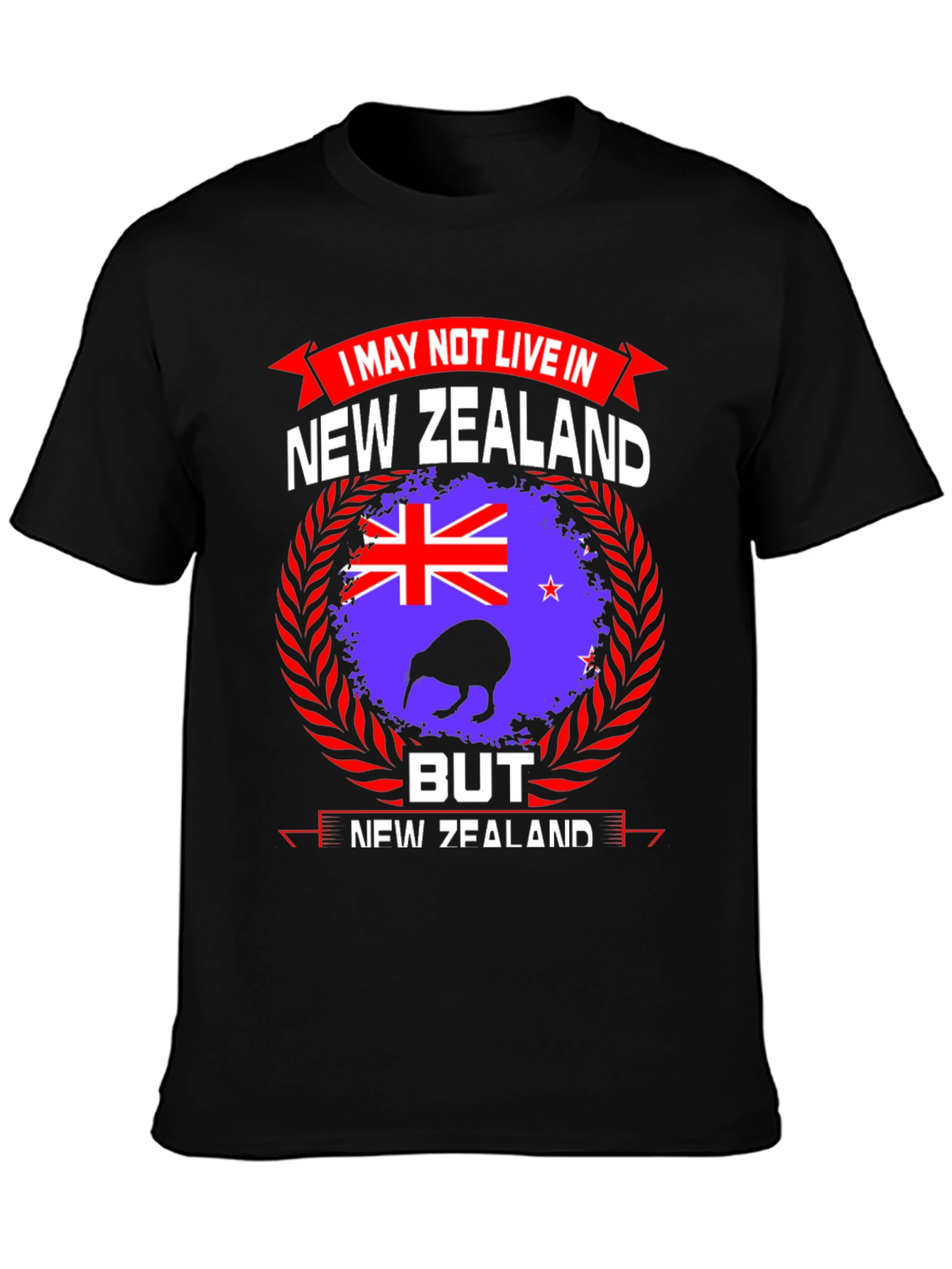 New Zealand Pride T-Shirt: Kiwi Flag Souvenir