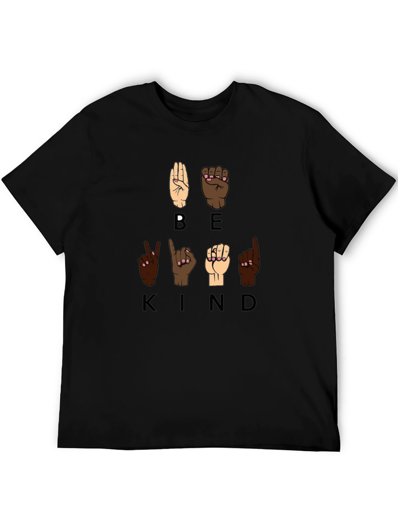 Be Kind Sign Language Graphic T-Shirt